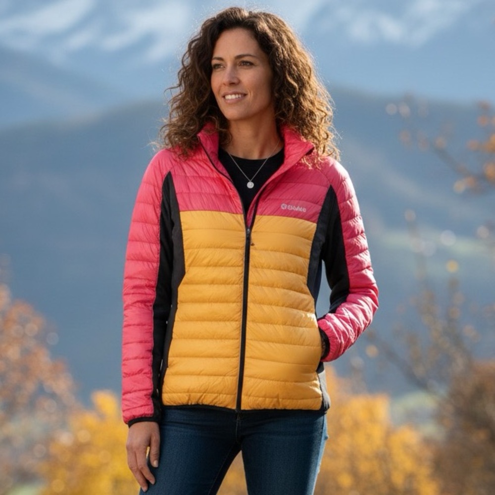 Colmar Golf Lightweight Colorblock Puffer Jacket Size 44